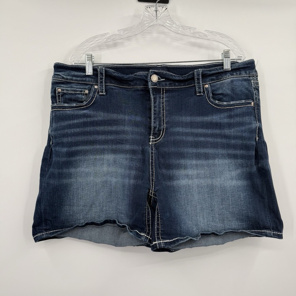 Daytrip Shorts Womens 36 Blue High Rise Mila Denim Stretch Comfort Casual Jean